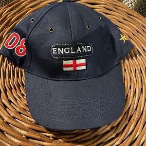 England Unisex Navy Cap with Embroidery